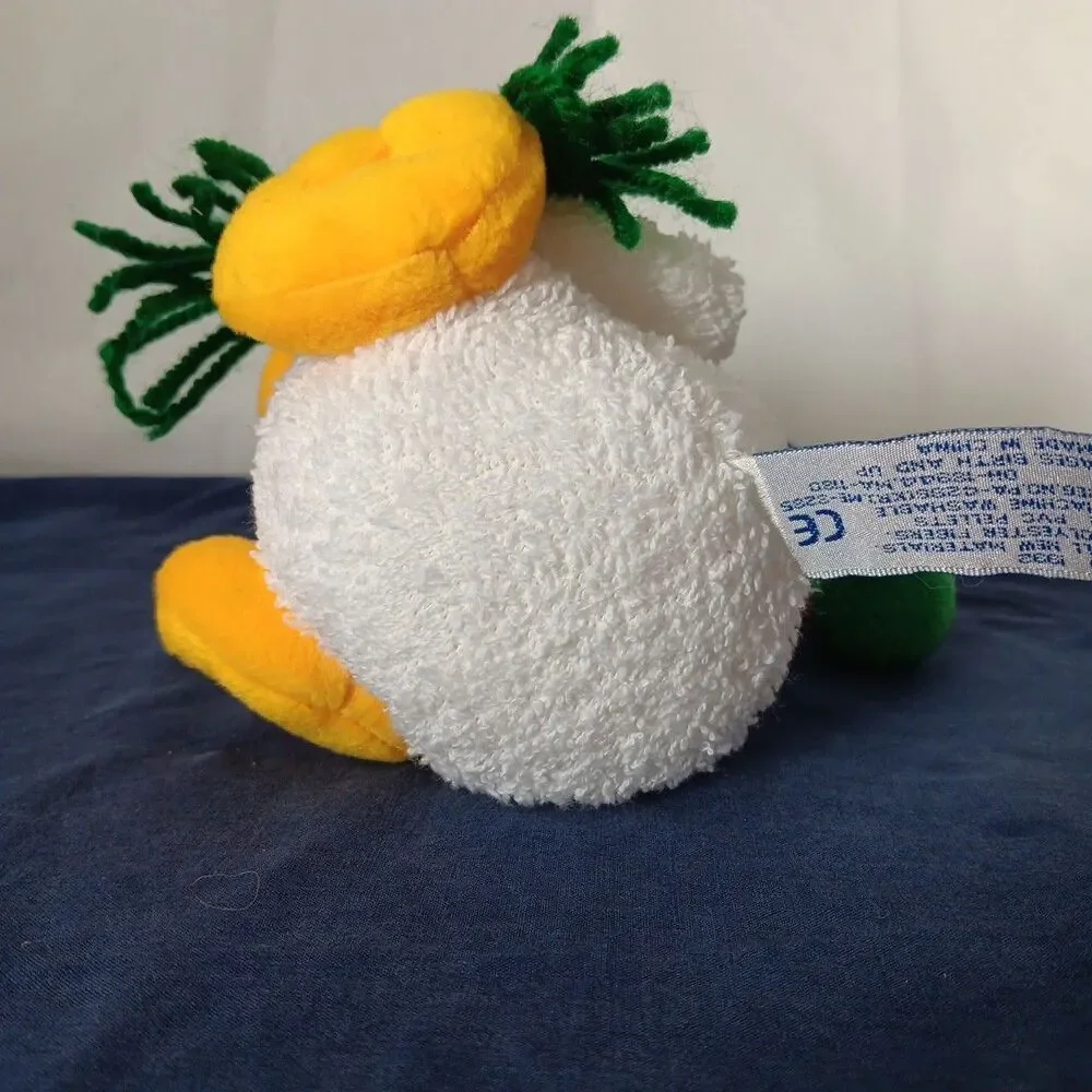 Aurora People Pals Plush Baby Duck Terry Cloth Plaid Scarf Hat Holiday Plush 92